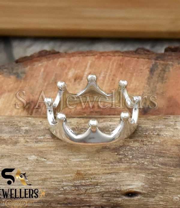 Crown Silver Ring, 925 Sterling Silver Ring, Handmade Ring, Gift For Women's