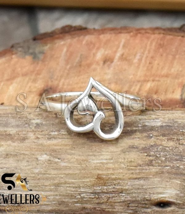 Heart Silver Ring, 925 Sterling Silver Ring, Gift For Lover, Pinky Ring