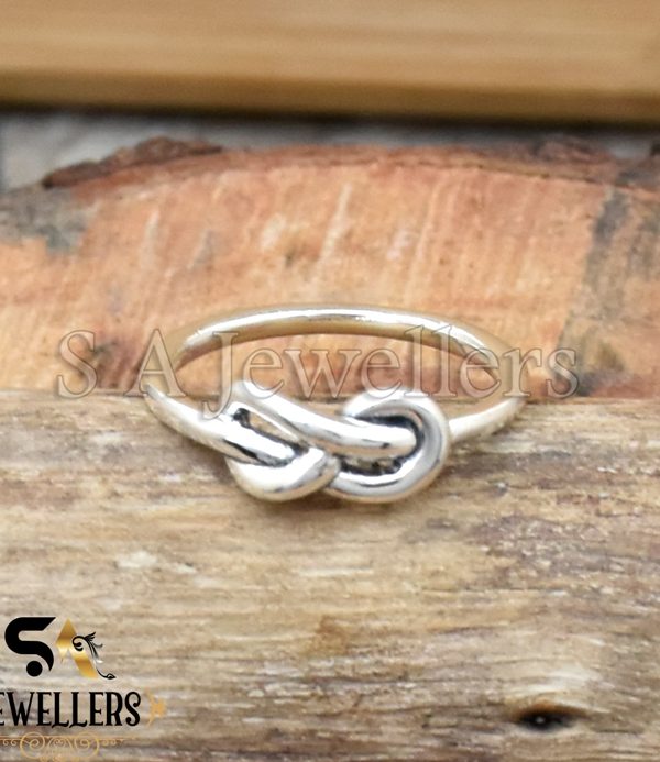 Knot Silver Ring, 925 Sterling Silver Ring, Promised Ring, Thin Band Ring
