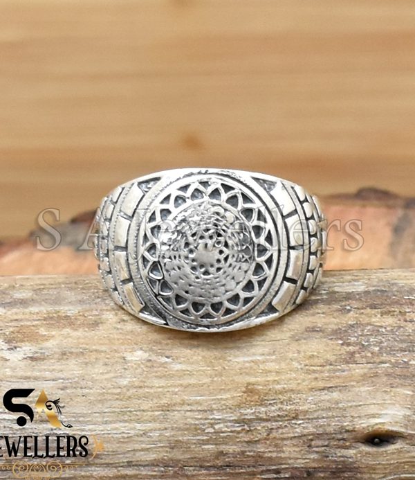 Sunflower Ring, 925 Sterling Silver Ring, Handmade Ring