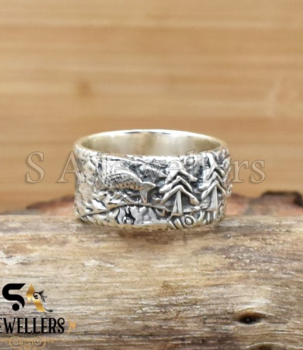 925 Sterling Silver Ring, Detail Ring, Silver Designer Jewelry