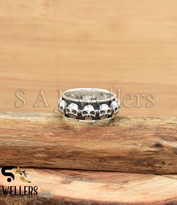 Skull ring, Goth ring, 925 Sterling Silver Ring, Handmade Ring