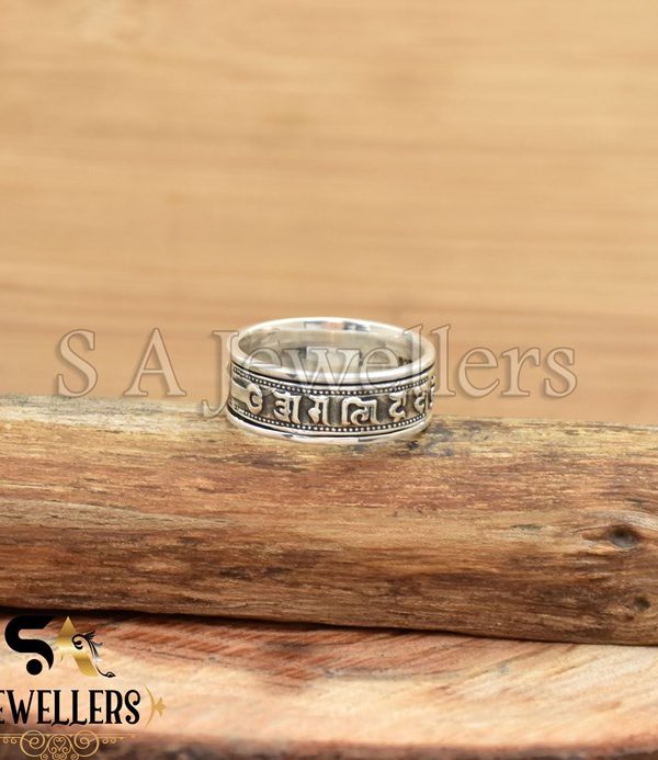925 Sterling Silver Spinner Ring, Designer Band Ring, Thumb Ring,