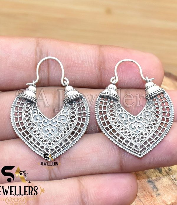 925 Sterling Silver Earring, Handmade Earring, Boho Earring,