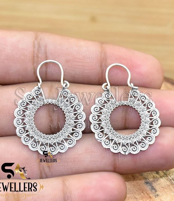 925 Sterling Silver Earring, Handmade Earring, Boho Earring,