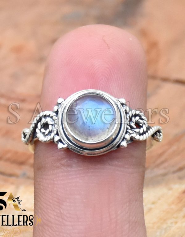 Natural Labradorite Ring, 925 Sterling Silver, Handmade Ring, Gift For Her