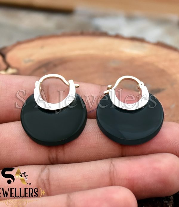 Black Onyx Earring, 925 Sterling Silver Earring, Handmade Earring,