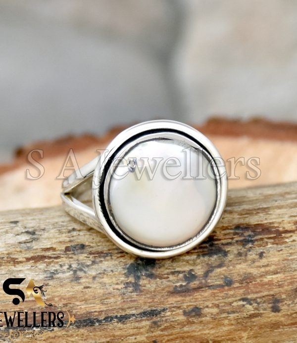 Water Pearl Ring, 925 Sterling Silver Ring, 12mm Pearl Ring, Gift For Her