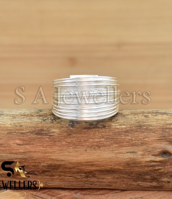 Multi Layer Silver Wire Rings, Handmade Wrap Ring, 925 Sterling Silver