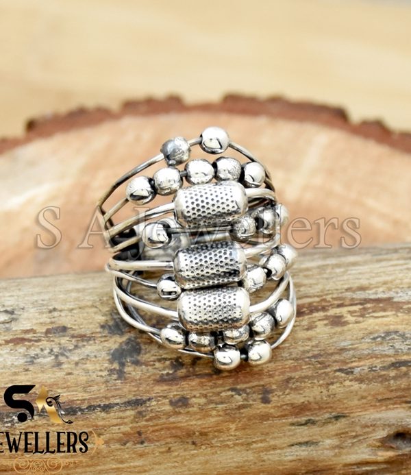 Statement Wrap Ring, Wraparound Silver Wire ring, 925 Sterling Silver Ring