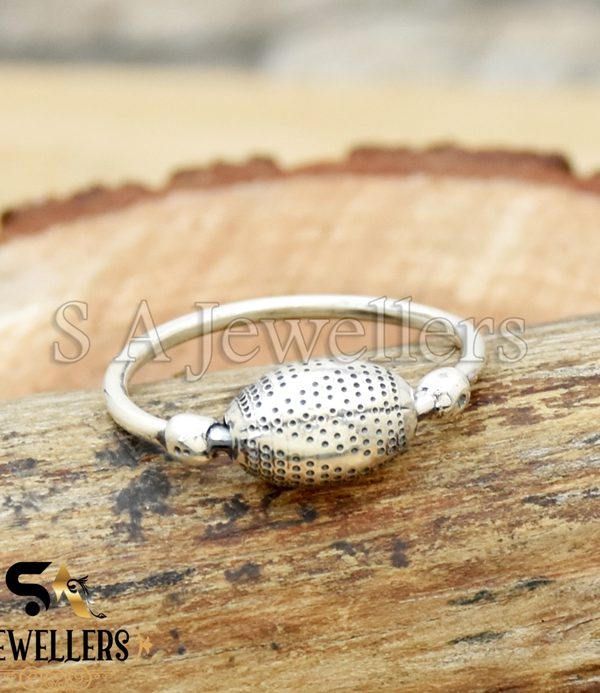 Silver Rugby Ball Ring, 925 Sterling Silver Ring, Gift For Women