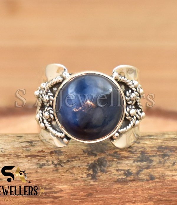 Kyanite Ring, 925 Sterling Silver Ring, Bohemian Jewelry,