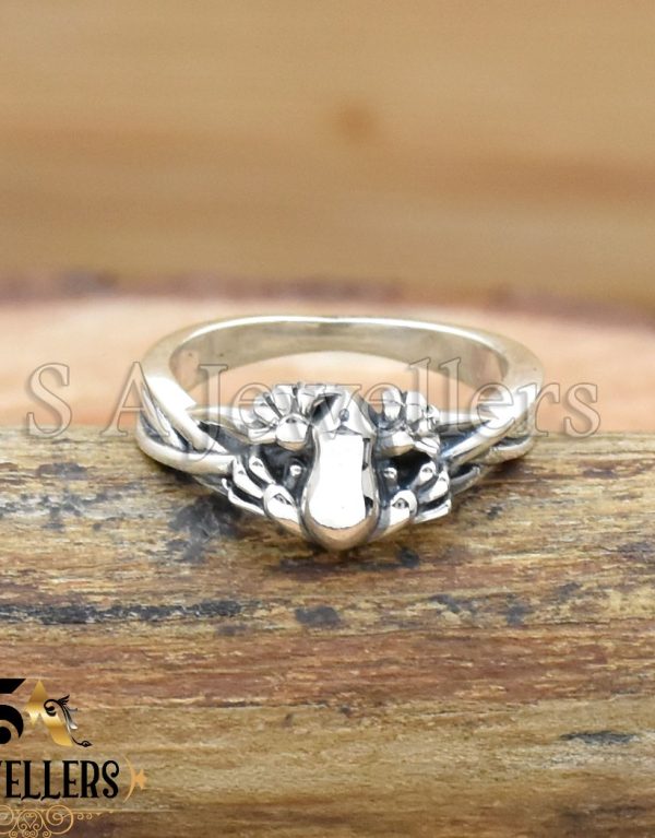 Frog Ring In Silver, 925 Sterling Silver Ring, Gift For Her