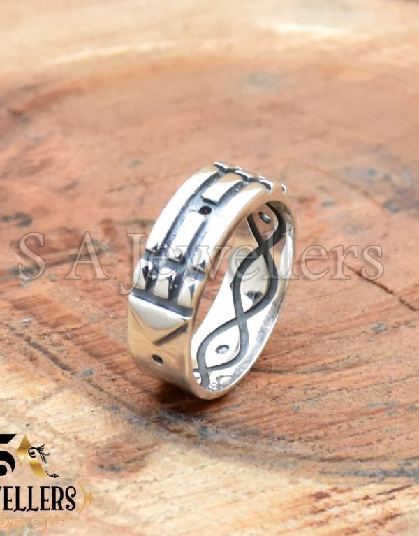 Modern Design Band, 925 Sterling Silver Ring, Handmade Ring