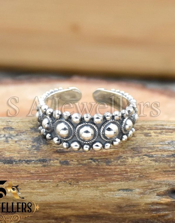 Solid Silver Dots Ring, Modern Design Ring, Adjustable Ring, Handmade Ring, 925 Sterling Silver