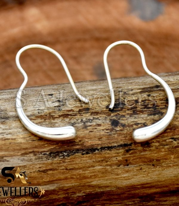 Handmade earring hooks 925 sterling silver, Gift For Women's