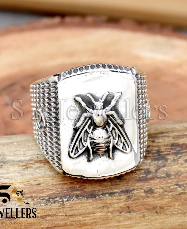 Bee Ring, 925 Sterling Silver Ring, Handmade Silver Ring, Honey Bee Ring