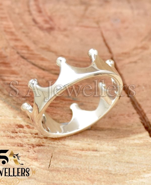 Crown Silver Ring, 925 Sterling Silver Ring, Engagement Ring, Queen Ring,