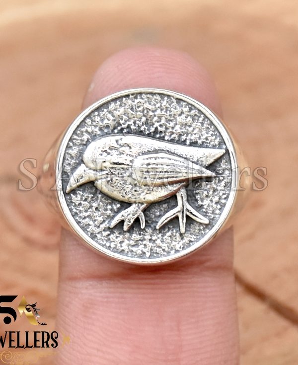 Solid 925 Sterling Silver Bird Ring, Handmade Silver Ring, Bird Animal Ring,