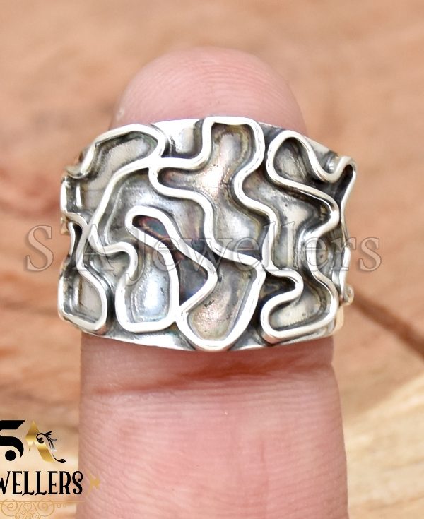 Zik Zak Ring, 925 Sterling Silver Ring, Handmade Ring, Dainty Ring,