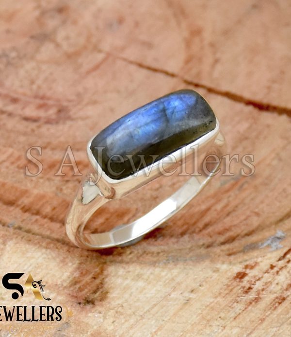 Labradorite Ring, 925 Sterling Silver Ring, Bohemian Ring, Handmade Ring