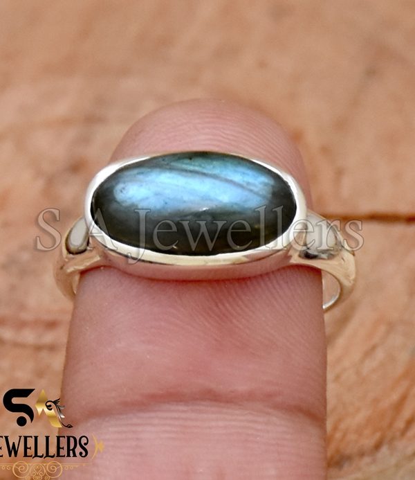 Labradorite Ring, 925 Sterling Silver Ring, Bohemian Ring, Handmade Ring