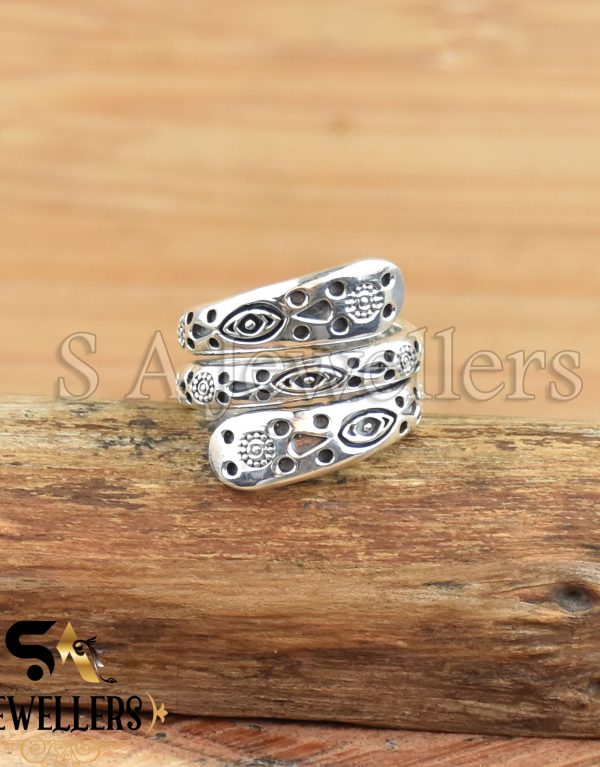 Solid 925 Sterling Silver Snake Ring, Handmade Silver Ring, Promise Ring