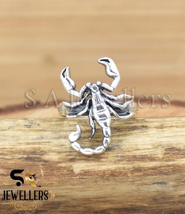 Scorpion Ring, Unisex Ring, Signet Ring, 925 Sterling Silver Ring, Thumb ring