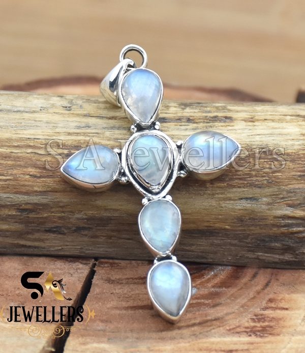 Fire Moonstone Pendant, 925 Sterling Silver Pendant, Designer Jewelry, Silver Jewelry
