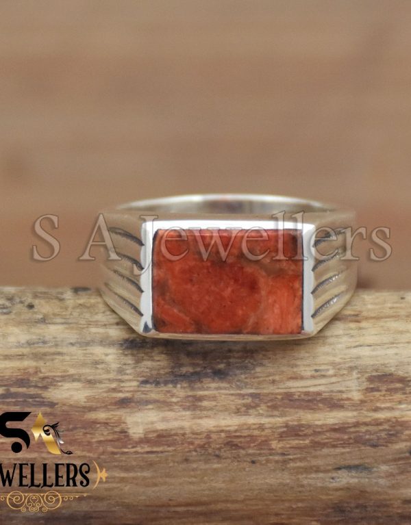 Sponge Coral Ring, Handmade Ring, 925 Sterling Silver
